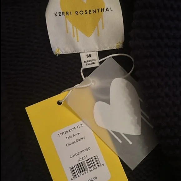 NWT Kerri Rosenthal takeaway duster sweater - Picture 4 of 4